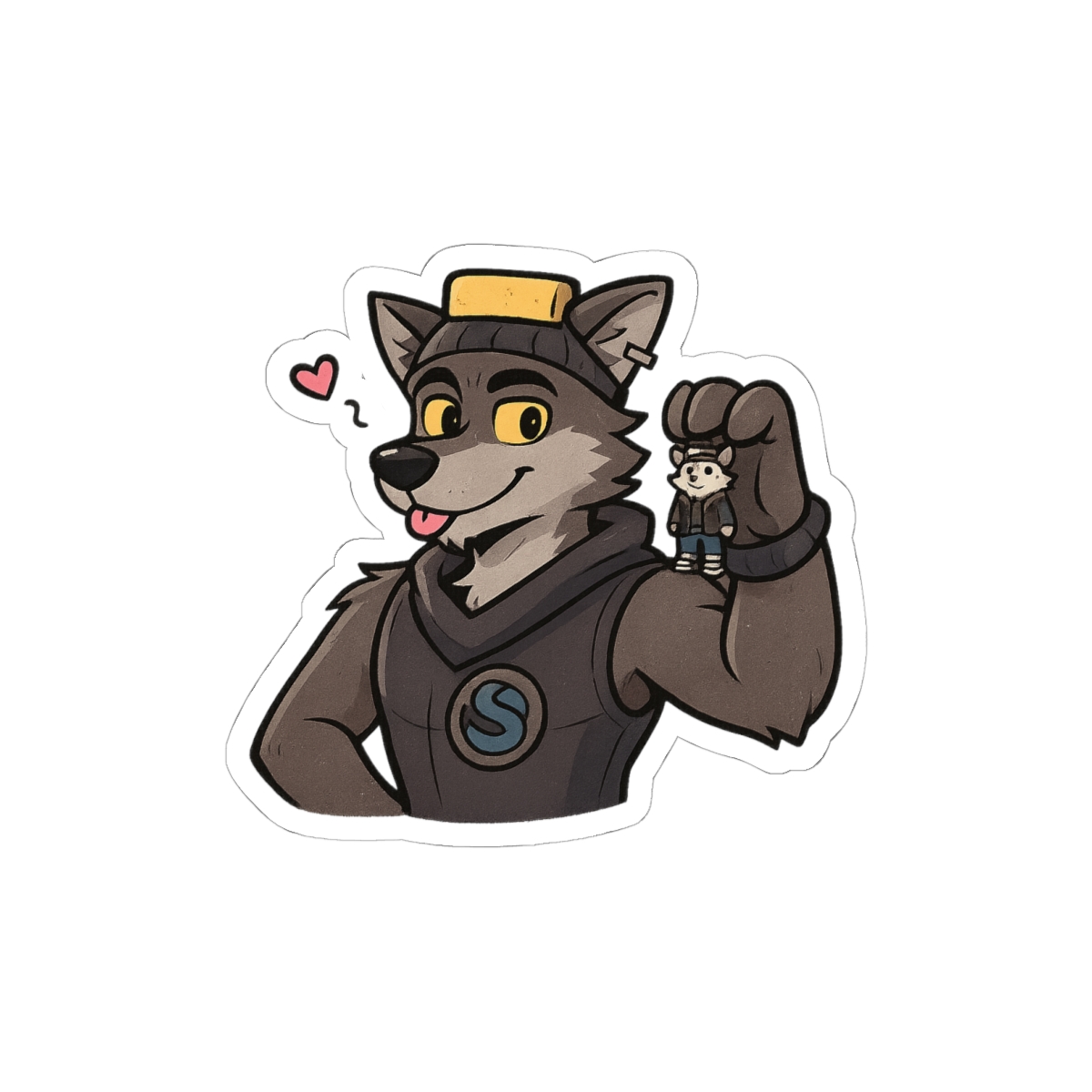 Fortnite Wendell Holding Mini Wendell Sticker | Cute Vinyl Decal