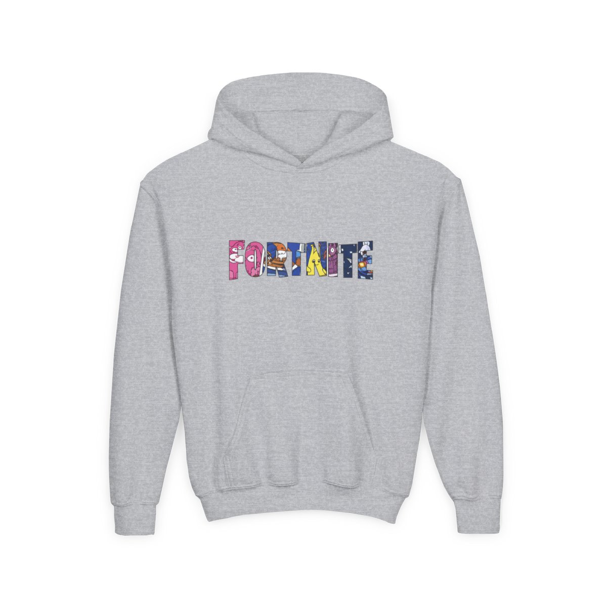 Fortnite Bold Block Letter Graphic Kids Hoodie - Gamer Fan Gift